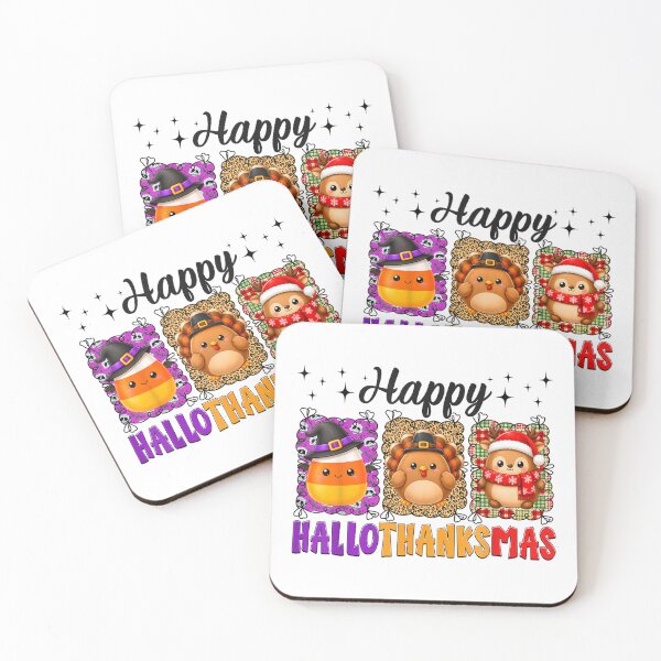 Item preview, Happy Hallothanksmas Cute Halloween Thanksgiving Christmas designed and sold by Aladino Tamayo.