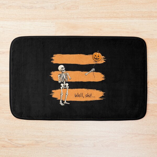 Item preview, Skeleton Lost Balloon Well Shit – Funny Halloween Quote designed and sold by OlyvieArt.