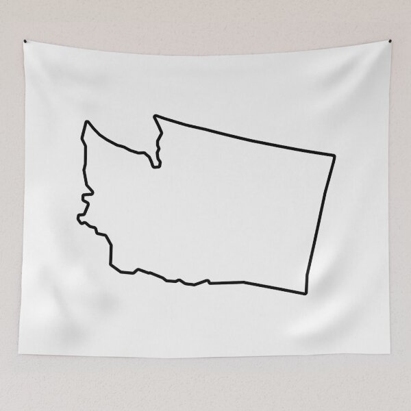 Item preview, Washington Shape Outline WA designed and sold by shitpostee.