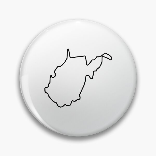 Item preview, West Virginia Shape Outline WV designed and sold by shitpostee.