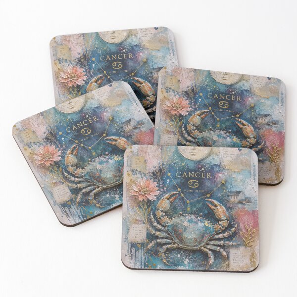 Item preview, Cancer Painting – Zodiac Crab Astrology Artwork designed and sold by GalleryKauffeld.