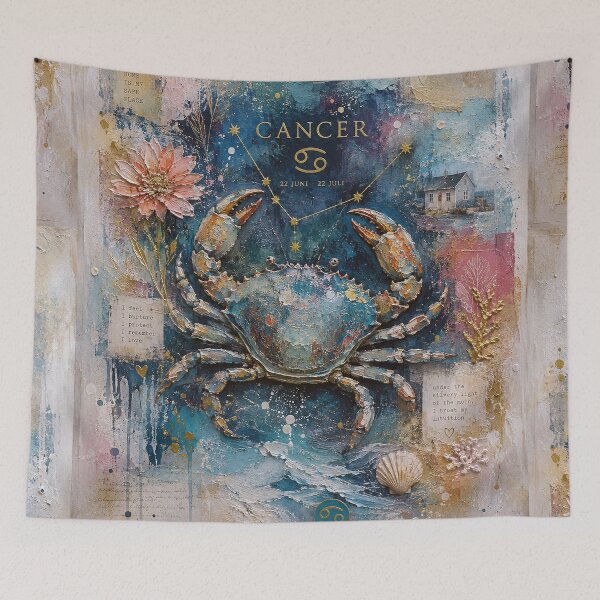 Item preview, Cancer Painting – Zodiac Crab Astrology Artwork designed and sold by GalleryKauffeld.