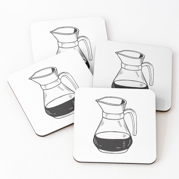 Item preview, Filter Coffee Pot Natural 1 Line Art Gift designed and sold by OneLine Studio.