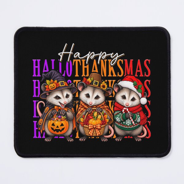 Item preview, Happy Hallothanksmas Possum Halloween Thanksgiving Christmas designed and sold by Aladino Tamayo.