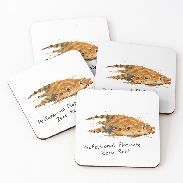 Item preview, Bearded Dragon Professional Flatmate, Funny Reptile Art designed and sold by Messybeardie1.