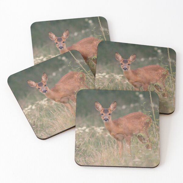 Item preview, Two Roe Deer in Summer Meadow. designed and sold by gabormedve.