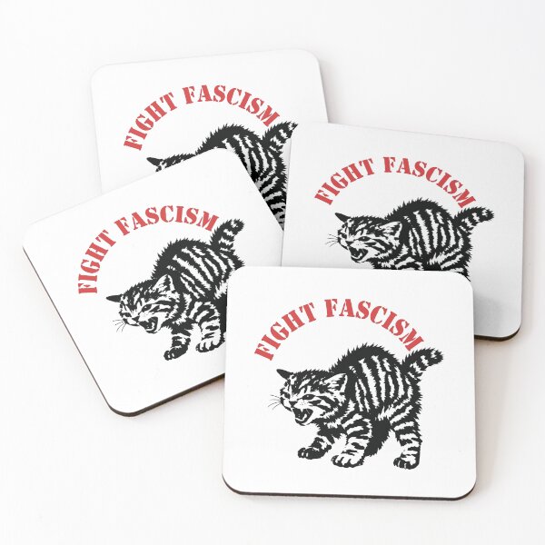Item preview, Fight Fascism Angry tabby cat designed and sold by skylove94.