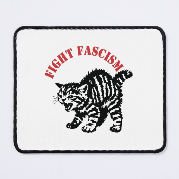 Item preview, Fight Fascism Angry tabby cat designed and sold by skylove94.