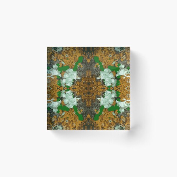 Item preview, Malachite Fluorite Mirrored Mineral Pattern designed and sold by ArtDesignTp.