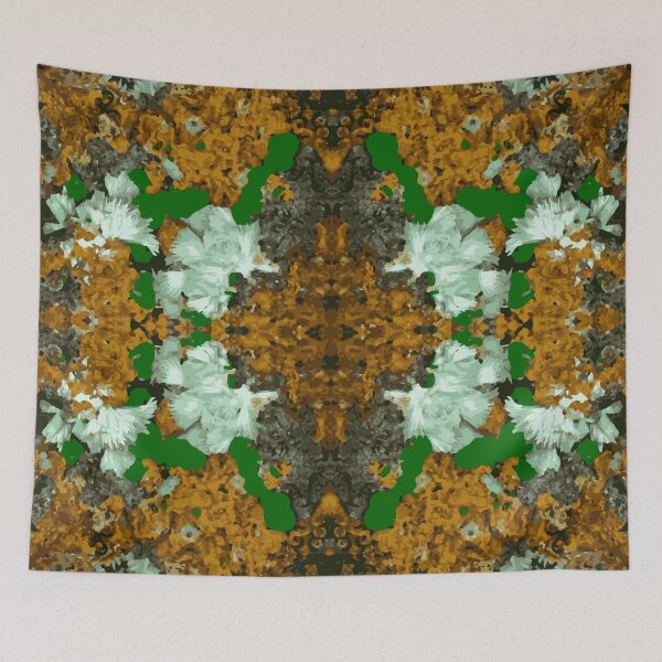 Item preview, Malachite Fluorite Mirrored Mineral Pattern designed and sold by ArtDesignTp.