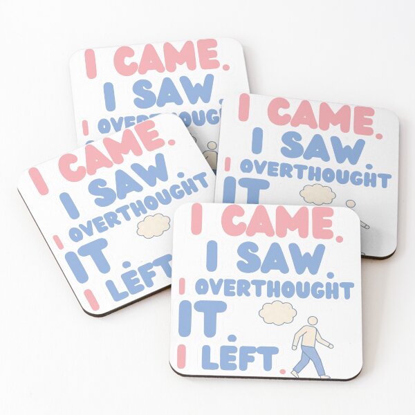 Item preview, Overthinking Anxiety Quote Sticker designed and sold by MindfulMischief.