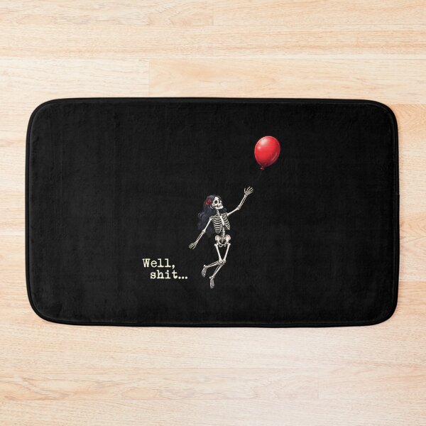 Item preview, Skeleton Lost Balloon Well Shit Funny Gothic Halloween Design designed and sold by OlyvieArt.