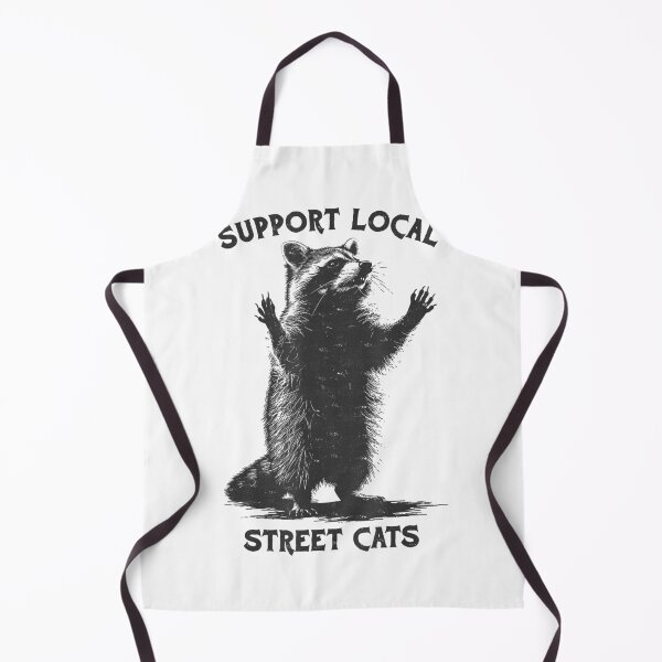 Item preview, Retro Raccoon Funny Animal Street Cat Vintage Support Locals designed and sold by Setaraxia.