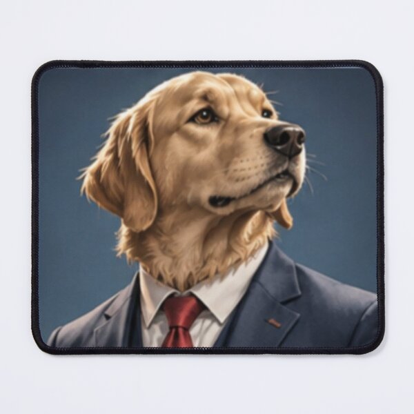 Item preview, Gentleman Dog – Elegant Golden Retriever designed and sold by MushArtist.