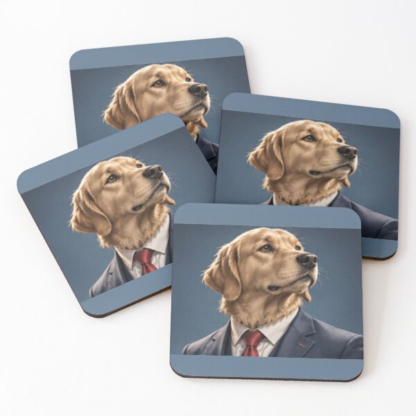 Item preview, Gentleman Dog – Elegant Golden Retriever designed and sold by MushArtist.
