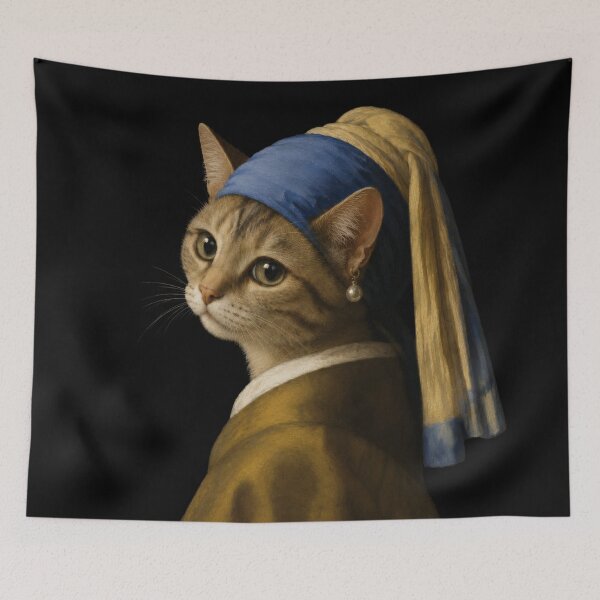 Item preview, Girl With A Purr Earring designed and sold by Gelert.