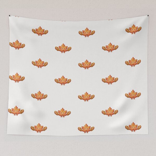 Item preview, Cute Leaf Wearing Mittens Autumn Sticker designed and sold by Cerys-GS.