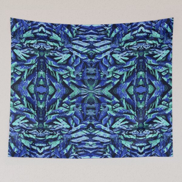 Item preview, azurite Blue Mineral Kaleidoscope Pattern designed and sold by ArtDesignTp.