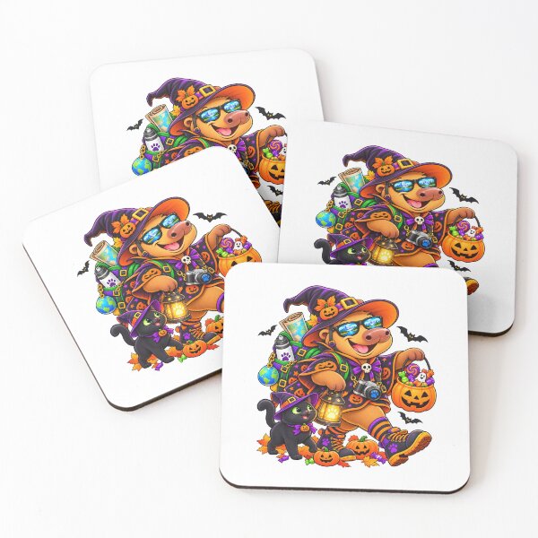 Item preview, Cute Halloween Capybara – Trick or Travel Witch Adventure designed and sold by CapybaraTravels.