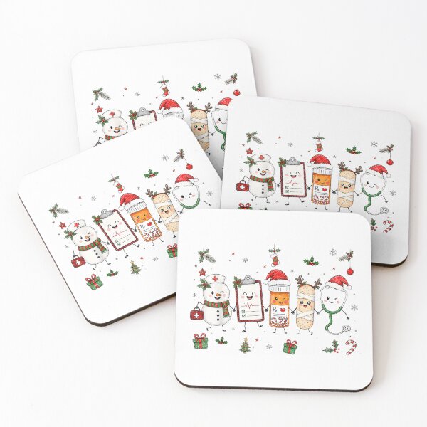 Item preview, Doodles Medical Characters Christmas Nurse Xmas Holiday designed and sold by Aladino Tamayo.