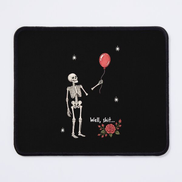 Item preview, Well Shit Skeleton Lost Balloon Flower Funny Halloween Meme designed and sold by OlyvieArt.