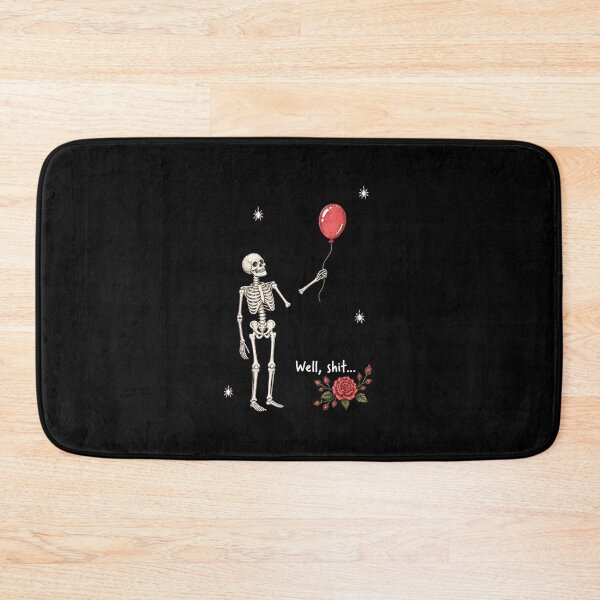 Item preview, Well Shit Skeleton Lost Balloon Flower Funny Halloween Meme designed and sold by OlyvieArt.