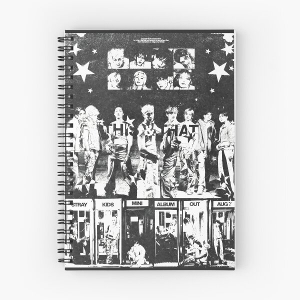 Item preview, Stray Kids This and THAT black and white kpop skz skzoo you make stray kids stay comeback bang chan lee know changbin hyunjin han felix seungmin IN world tour 5 star divine poster designed and sold by Kpop-Noona.