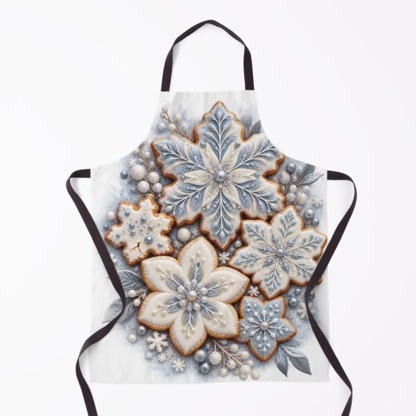 Item preview, Elegant Ice Blue Snowflake Cookies designed and sold by NiSchi LaVida.