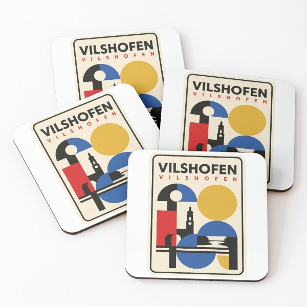 Item preview, Retro Vilshofen Bauhaus Geometric Skyline designed and sold by k3rstman1.