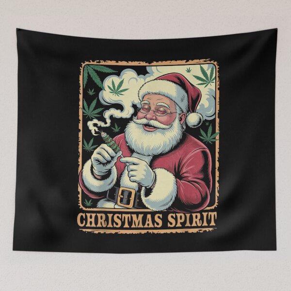 Item preview, Christmas Spirit Funny Vintage Santa Claus Smoking Cigarette designed and sold by Aladino Tamayo.
