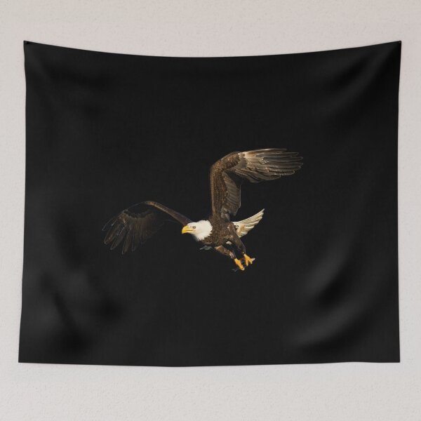 Item preview, Majestic Flying Bald Eagle Powerful American Wildlife Art designed and sold by Azmatdesigner.