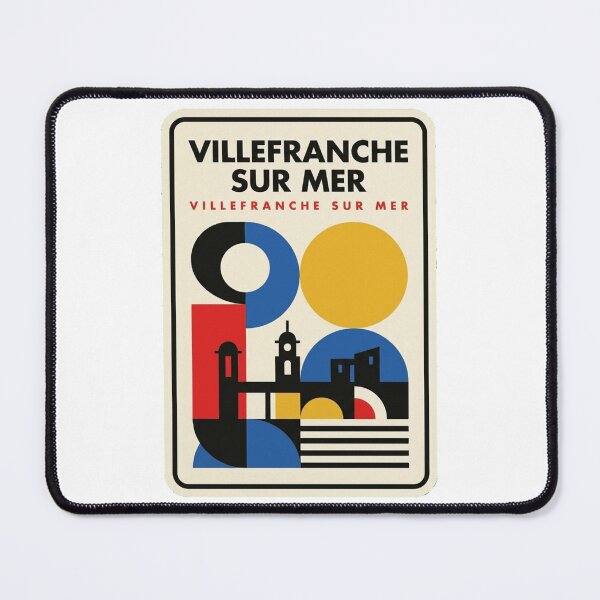 Item preview, Retro Villefranche Sur Mer Bauhaus Geometric Skyline designed and sold by k3rstman1.