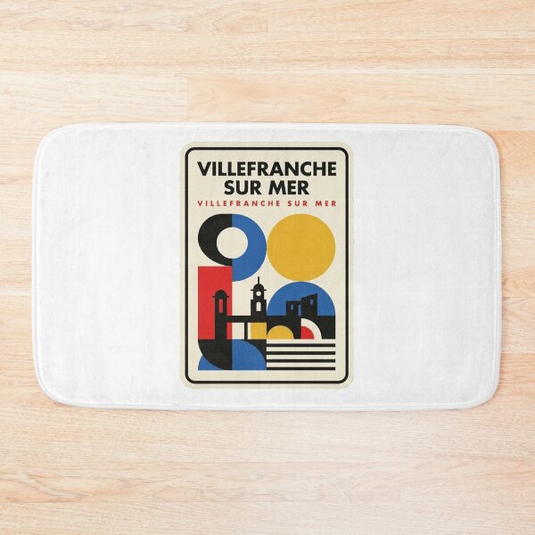 Item preview, Retro Villefranche Sur Mer Bauhaus Geometric Skyline designed and sold by k3rstman1.