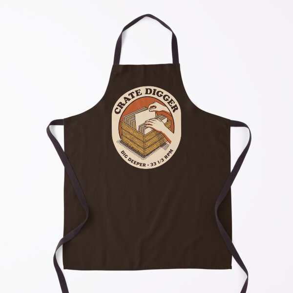 Item preview, Crate Digger Hands Flipping Vinyl Records Retro Emblem designed and sold by nessismore.