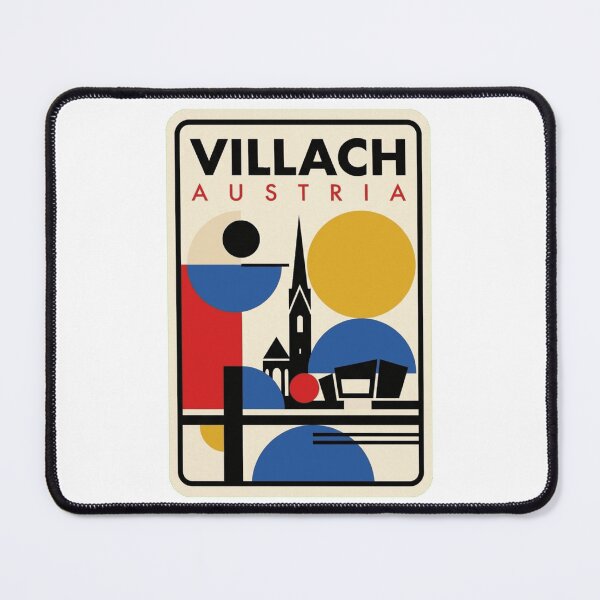 Item preview, Retro Villach Bauhaus Geometric Skyline designed and sold by k3rstman1.