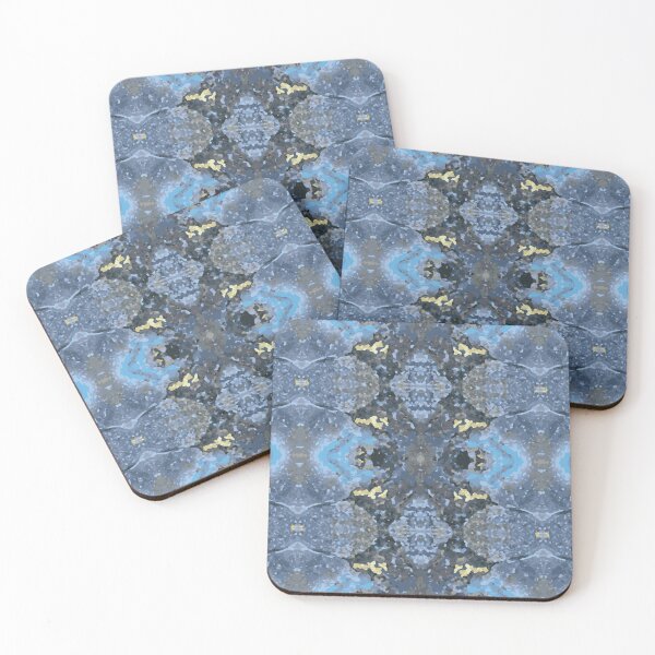 Item preview, agate Blue Gray Mirrored Stone Pattern designed and sold by ArtDesignTp.