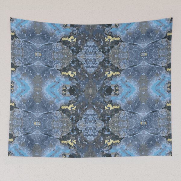 Item preview, agate Blue Gray Mirrored Stone Pattern designed and sold by ArtDesignTp.