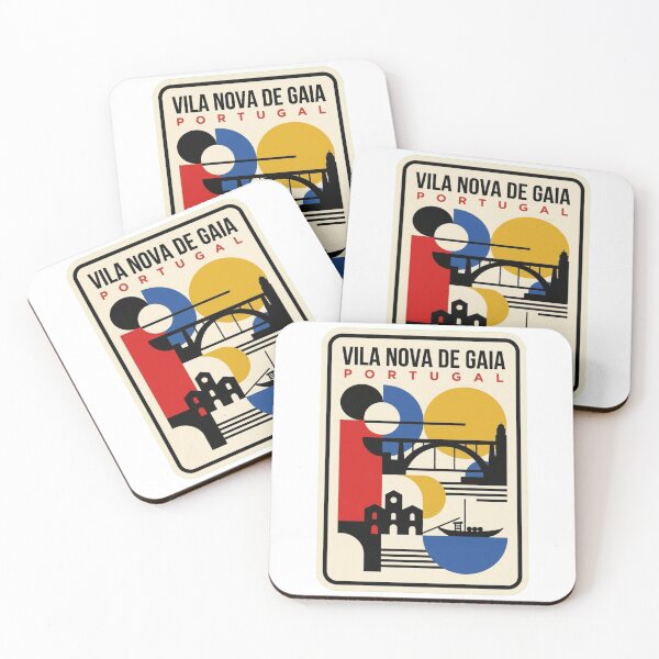 Item preview, Retro Vila Nova De Gaia Bauhaus Geometric Skyline designed and sold by k3rstman1.