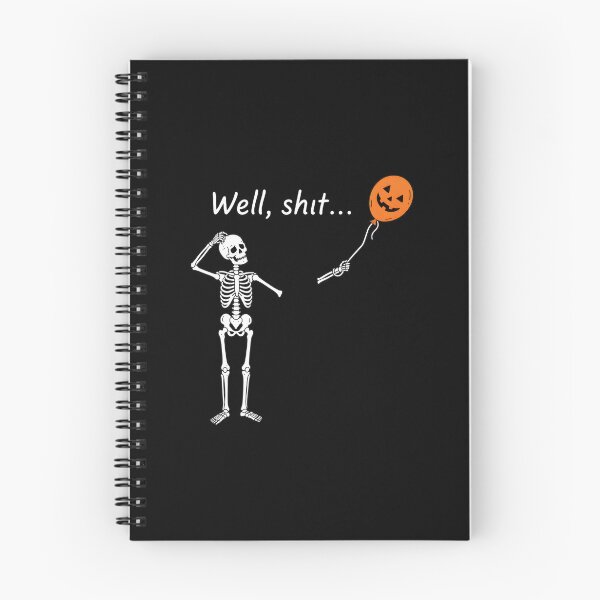 Item preview, Skeleton Lost Jack O Lantern Balloon Well Shit Funny designed and sold by OlyvieArt.