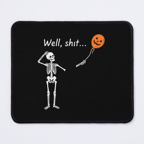 Item preview, Skeleton Lost Jack O Lantern Balloon Well Shit Funny designed and sold by OlyvieArt.