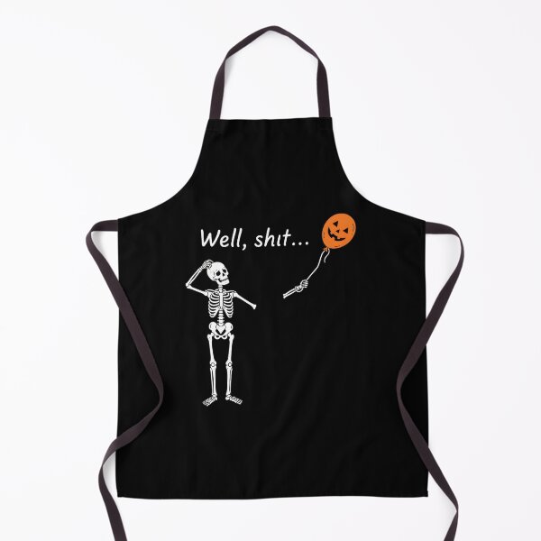 Item preview, Skeleton Lost Jack O Lantern Balloon Well Shit Funny designed and sold by OlyvieArt.