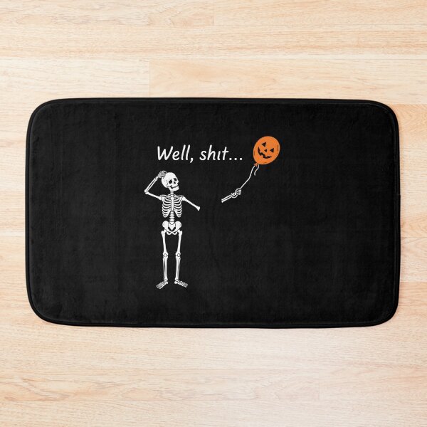Item preview, Skeleton Lost Jack O Lantern Balloon Well Shit Funny designed and sold by OlyvieArt.
