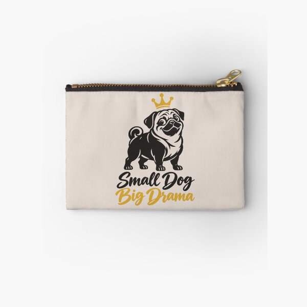 Item preview, Small Dog Big Drama Pug Queen designed and sold by MavtM.