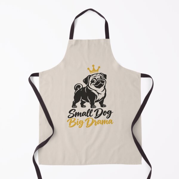 Item preview, Small Dog Big Drama Pug Queen designed and sold by MavtM.