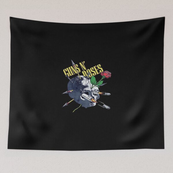 Item preview, Guns N Roses Skull Pierced Arrows Bullets and Rose Artwork designed and sold by TimAWarner.