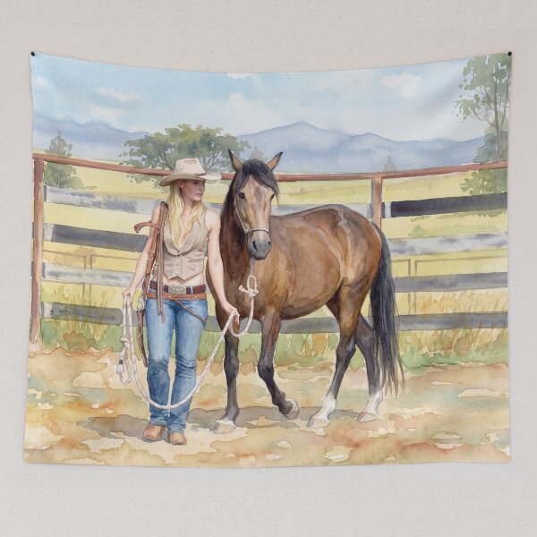 Item preview, COWGIRLS AND HORSES designed and sold by Barbara Jean Photo Art And Design.