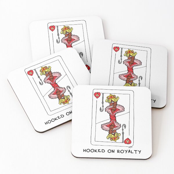 Item preview, Hooked On Royalty Sticker | Funny Playing Card Queen Worm Meme designed and sold by MyxaART.