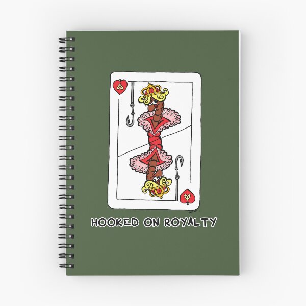 Item preview, Hooked On Royalty Sticker | Funny Playing Card Queen Worm Meme designed and sold by MyxaART.