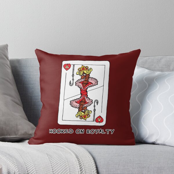 Item preview, Hooked On Royalty Sticker | Funny Playing Card Queen Worm Meme designed and sold by MyxaART.