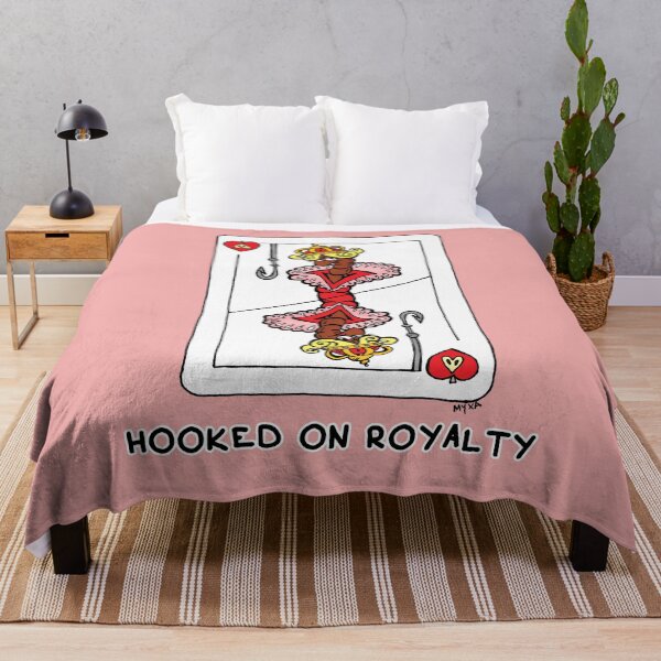 Item preview, Hooked On Royalty Sticker | Funny Playing Card Queen Worm Meme designed and sold by MyxaART.